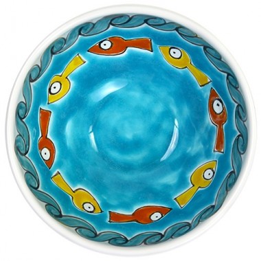 Sicilian round ceramic Appetizers Plate de simone pottery Gadir BUFGA Sicilian round ceramic Appetizers Plate de simone pottery Gadir BUFGA